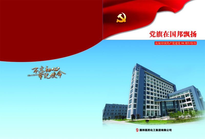 党旗在xpj7979医药集团飘扬